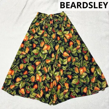 BEARDSLEY 비어즐리 꽃무늬 후르츠 패턴 와이드 팬츠