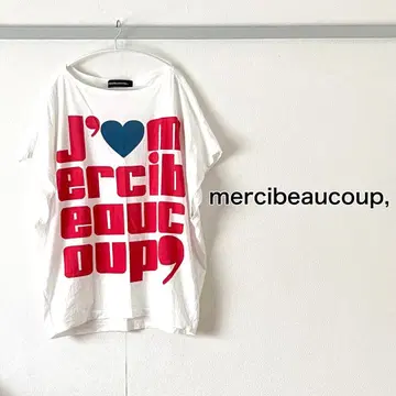 메르시보쿠 빅 T셔츠 화이트 사이즈 1