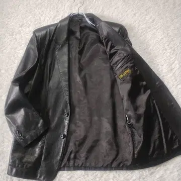 [ 새상품급 ] SK.LEATHER 램 가죽 테일러드 자켓 M 블랙 양