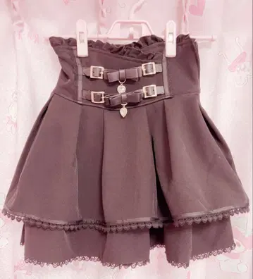 LIZLISA 2단 리본 벨트 치마바지 리즈리사