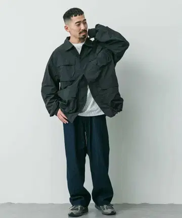 별주 Snow Peak Apparel x DOORS 나일론 타슬란 블루종