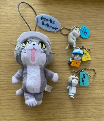일하는 고양이 현장 고양이 키링 스트랩