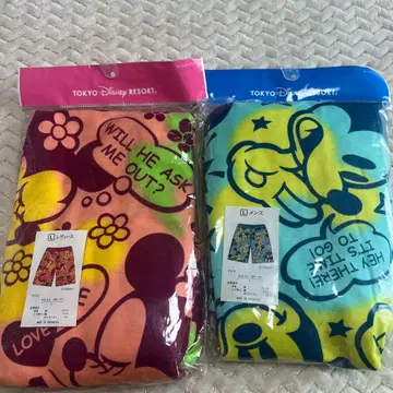 도쿄 디즈니 리조트 미니 마우스 미키마우스 하프 팬츠 L 세트