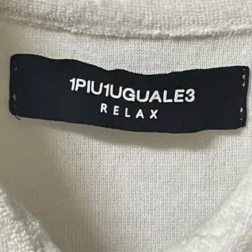 우노피우노우과레토레 릴렉스 피케 셔츠 파일 원단 타월 원단 화이트 M