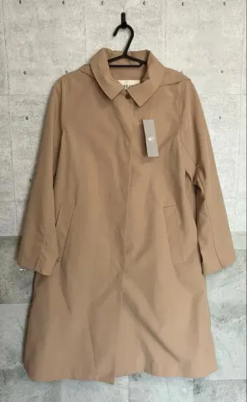 새상품 Ray BEAMS 베이지 후드 부착 트렌치코트