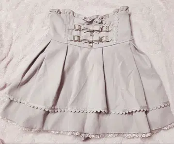 LIZLISA 2단 리본 벨트 치마바지