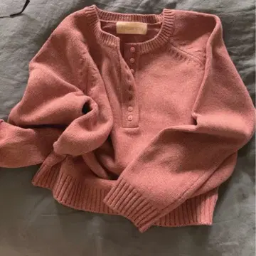 MAYBEBABY 살로메 니트 뮤티드 로즈