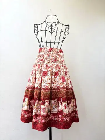 베이비더스타즈 샤인브라이트 원더랜드 앨리스 하이웨스트 스커트 새상품급