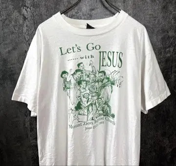싱글 스티치 메이드 인 미국 빈티지 90s 지저스 키