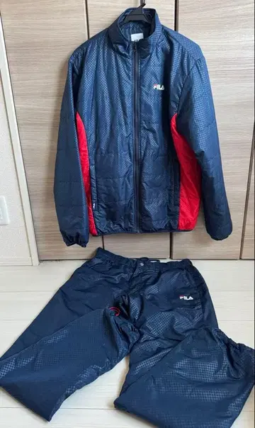 FILA 골프 셋업 자켓 팬츠 L