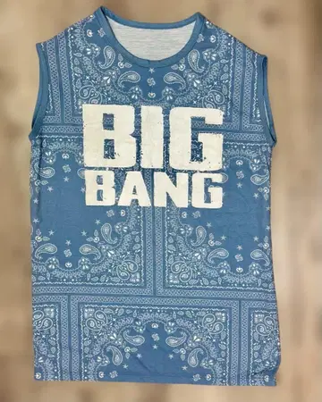 BIG BANG BIGBANG 공식 슬리브리스 페이즐리 무늬 FREE
