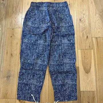 South2West8 기하학 패턴 네이비 이지 팬츠