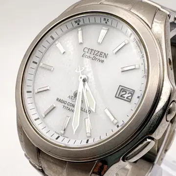 073 가동 CITIZEN Eco-Drive 손목시계 티타늄 전파 솔라