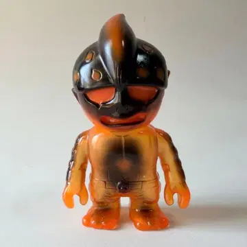 리얼헤드 뮤턴트헤드 미니 소프트 비닐 피규어 클리어 오렌지