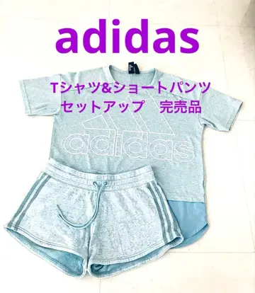 adidas 연한 블루 T셔츠 숏팬츠 세트
