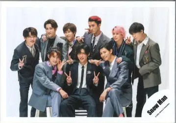 SnowMan 태피스트리/W 단체 공식 사진 *1장