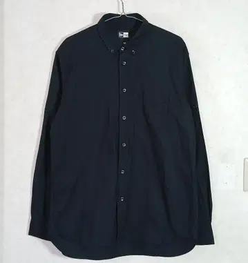 2XL LARGE 뉴에라 버튼 다운 셔츠 블랙