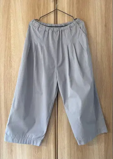 STAMP AND DIARY 허리턱 와이드 팬츠