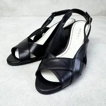 [ 극고품질 ] 리갈 가죽 백 스트랩 샌들 글루카 펌프스 블랙 23