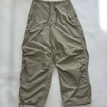 gu 나일론 와이드 카고 팬츠