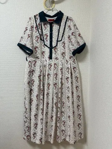 꽃무늬 반팔 A라인 원피스 봄/여름