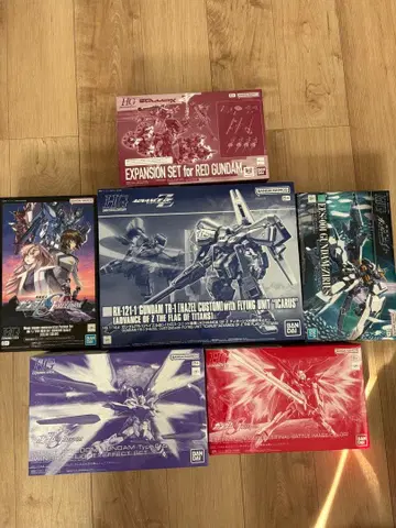 건담 프라모델 묶음 판매 SEED 지크 액스 지리우스 이카로스