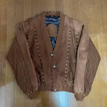 구제 의류 가죽 자켓 브라운 스페인산