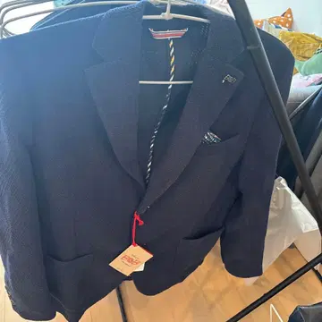 BOB 네이비 테일러드 자켓