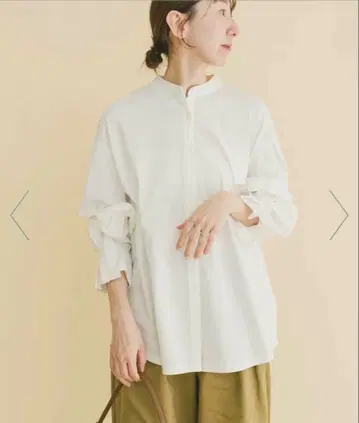 어반 리서치 밴드 카라 소매 턱 티셔츠 2026 SS