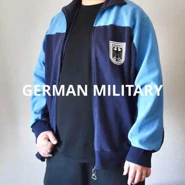 [ 독일군 ] 트레이닝 저지 좋은 배색 네이비 x 블루 넉넉한 실루엣