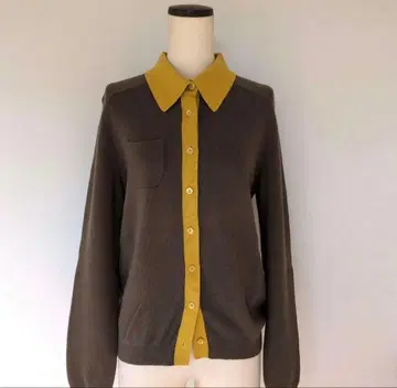 캐번 CABaN 바이컬러 폴로 가디건