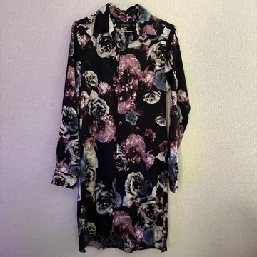 civarize 로즈 자카드 올 패턴 셔츠