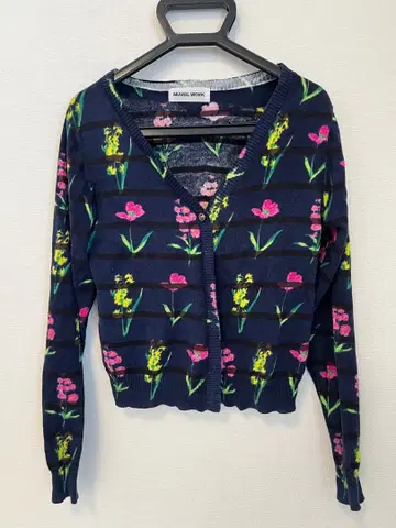 muveil work 꽃무늬 가디건