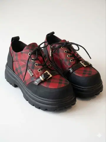 yosuke 체크 무늬 스니커즈 지뢰계