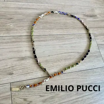에밀리오 푸치 EMILIO PUCCI 체인 벨트 스카프 체인 벨트