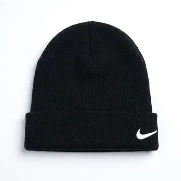나이키 NIKE 비니 니트 모자 스우시 Swoosh 심플 블랙