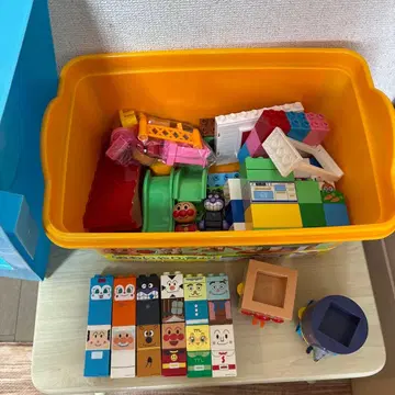 호빵맨 미끄럼틀 집 블록 바구니 블록 라보 모그린