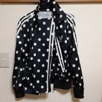 아디다스 도트 트랙 저지 세트 물방울