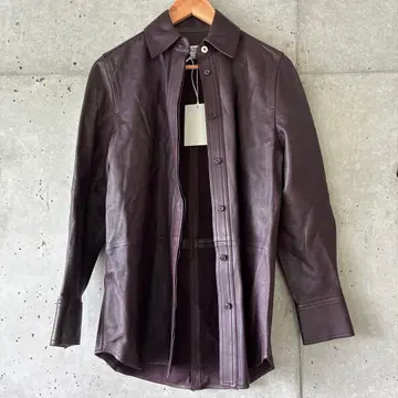 COS 다크 브라운 가죽 자켓 EUR 32