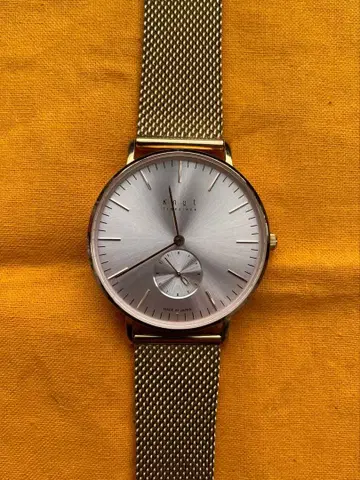 knot 노트 남성용 손목시계 스몰 세컨드