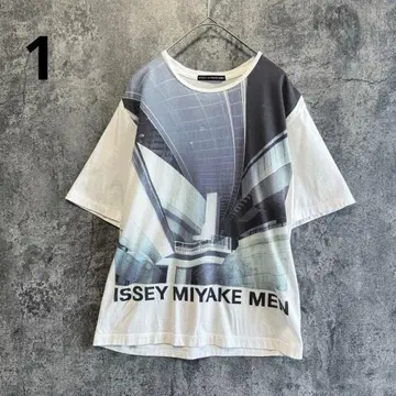ISSEY MIYAKE MEN 미즈타니 킷포 콜라보 사진 로고 T셔츠