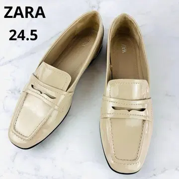 ZARA 에나멜 페니 로퍼 38