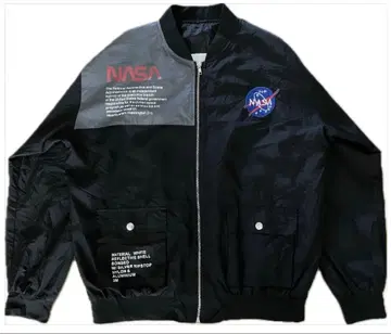 NASA MA-1 나일론 자켓 블랙