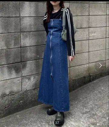 JEANASIS 지나시스 2WAY 베어 원피스 블루 새상품