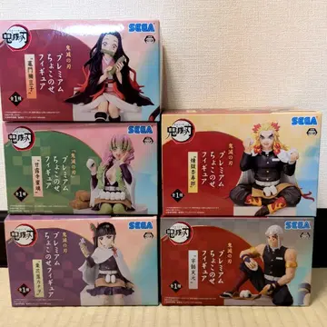 귀멸의 칼날 프리미엄 쵸코노세 피규어 5개 세트