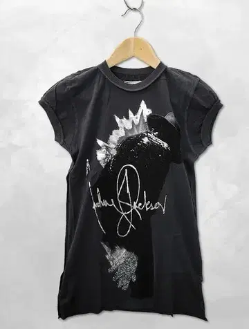 AMPLIFIED 마이클 잭슨 프린트 숏 슬리브 T셔츠