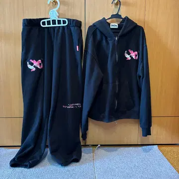 9090 카모플라쥬 패턴 셋업 M 블랙