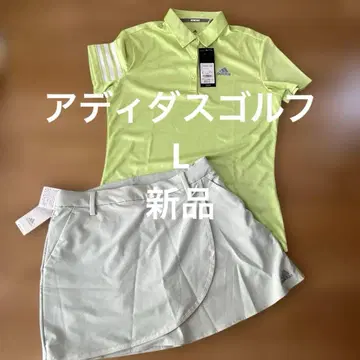 adidas 아디다스 골프 피케 셔츠와 스커트 세트 L 봄/여름