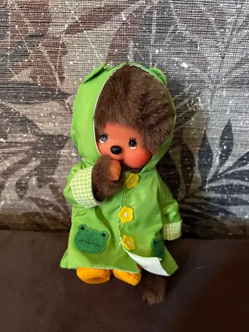 몬치치 개구리 레인코트 봉제 인형 인형 세키구치