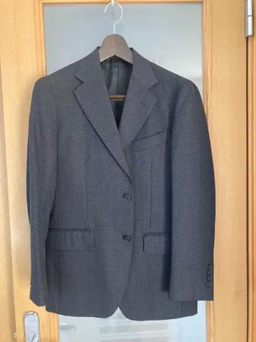 CERRUTI 1881 블랙 체크 무늬 자켓